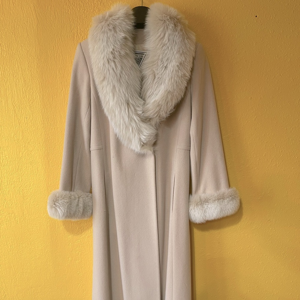 Beautiful Soft plush Blush Pink Full length coat